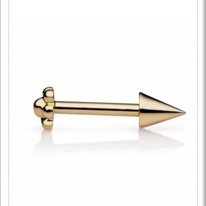 Maria Tash 14k Yellow Gold Spike Stud